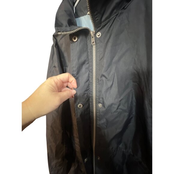 Woolrich Black Nylon XXL Mens Weather Resistant Jacket With Zipper & Button Clos - Picture 3 of 5